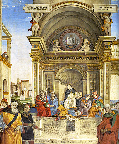 Triunfo de santo Tomás, Filippino Lippi