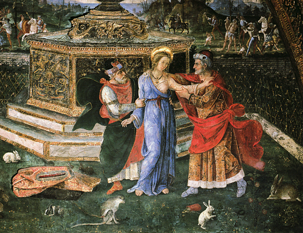Susana y los viejos, 1493-1494, Pinturicchio