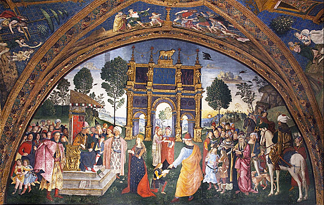Disputa de santa Catalina, 1493-1494, Pinturicchio