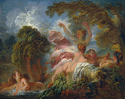 Las bañistas, 1761-1765, Jean Honoré Fragonard