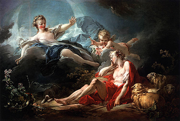 Diana y Endimión, 1753-1756, Jean Honoré Fragonard