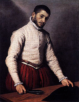 Retrato de un hombre (El sastre), c.1570, Giovanni Battista Moroni