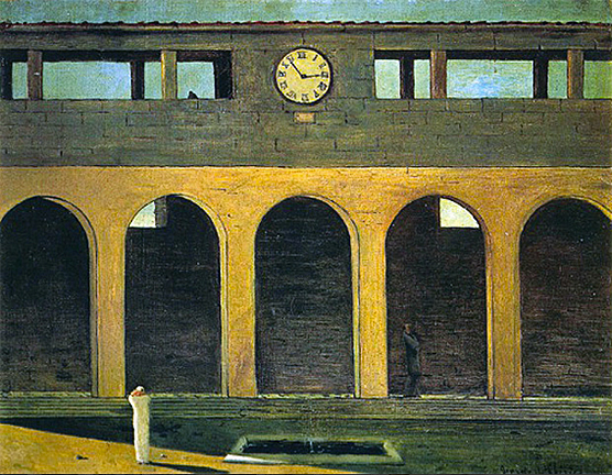 El enigma de la hora, 1910-1911, Giorgio de Chirico
