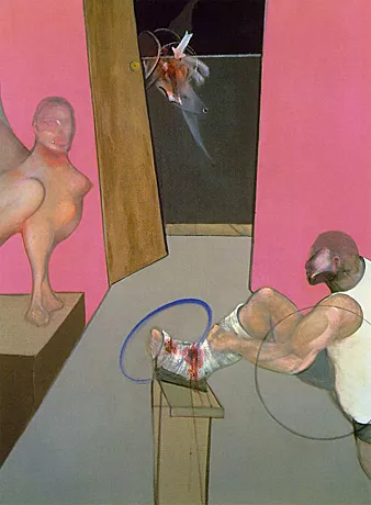 Edipo y la Esfinge a partir de Ingres, 1983, Francis Bacon
