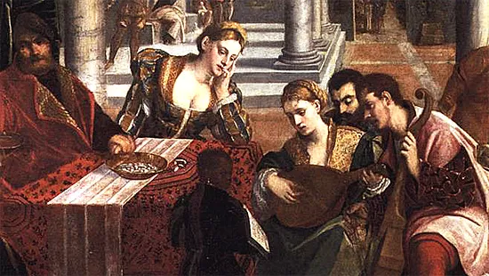 Lázaro y el rico Epulón, h. 1535-1540, Bonifacio de Pitati