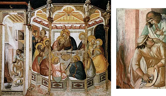 La última cena, h. 1315, Pietro Lorenzetti