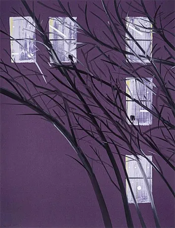 Viento púrpura, 2017, Alex Katz