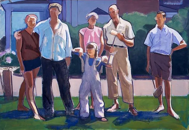Partie de croquet, 1965, Leland Bell