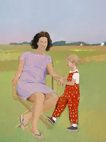 Jane and Elizabeth, 1967, Fairfield Porter