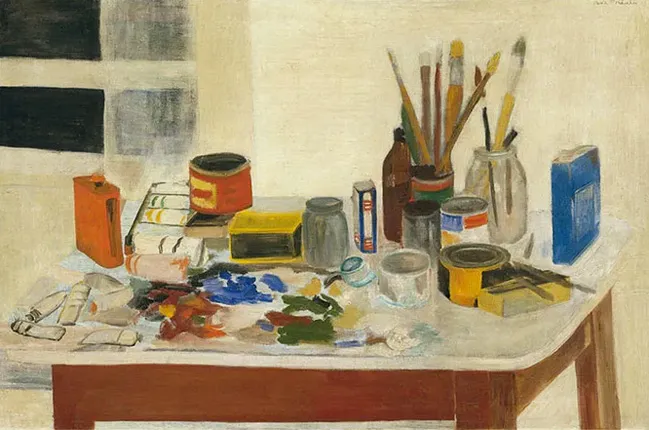 The Painting Table, 1954, Jane Freilicher