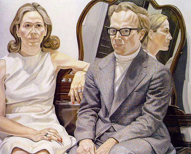 Portrait of Mr. and Mrs. Edmund Pillsbury, 1973, Philip Pearlstein