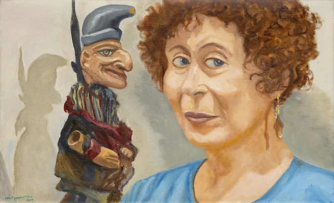 Portrait of Julia Pearlstein and Friend, 2019, Philip Pearlstein