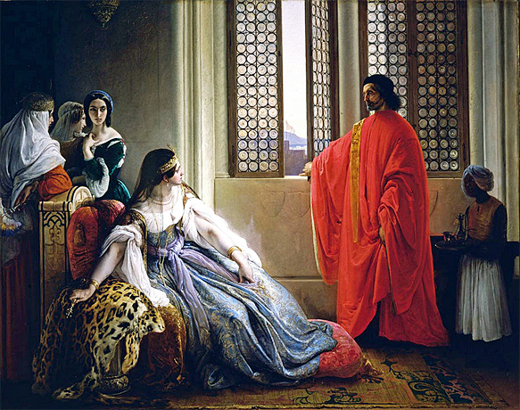 Caterina Cornaro recibiendo la noticia de su destitución, 1842, Francesco Hayez