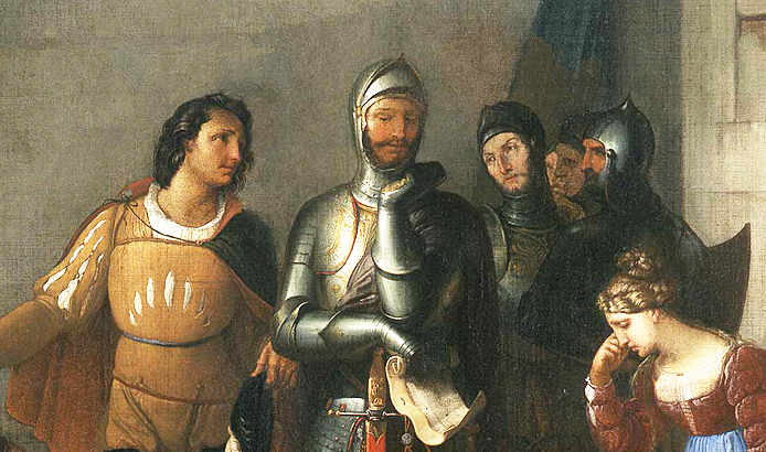 Pietro Rossi appelé à commander l’armée, 1818-1820, Francesco Hayez