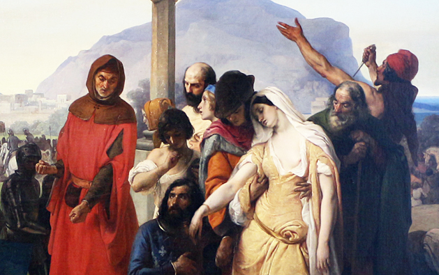 Les Vêpres siciliennes, détail, 1844-1846, Francesco Hayez