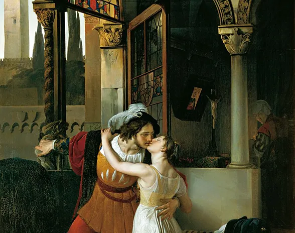 El último beso de Romeo a Julieta 1823, Francesco Hayez