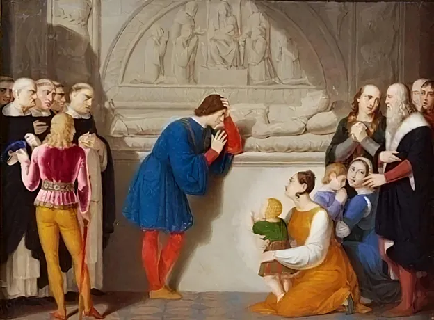 L’Adieu de Ludovic le More aux cendres de son épouse, Giambattista Gigola