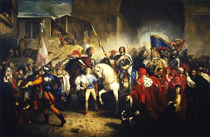 L’Entrée de Charles VIII à Florence, 1829, Giuseppe Bezzuoli