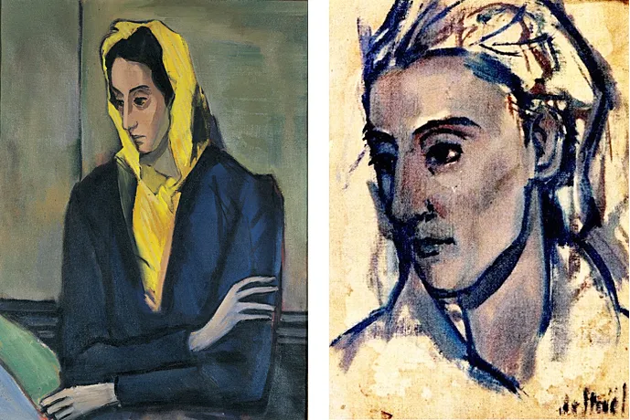 Retrato de Jeannine y Dibujo, 1941-42, Nicolas de Staël