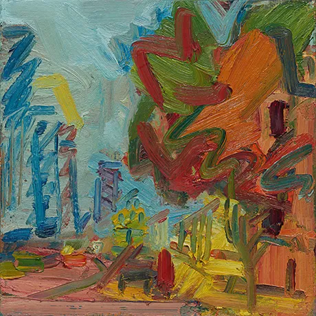 Another Tree in Mornington Crescent II, 2007, Frank Auerbach