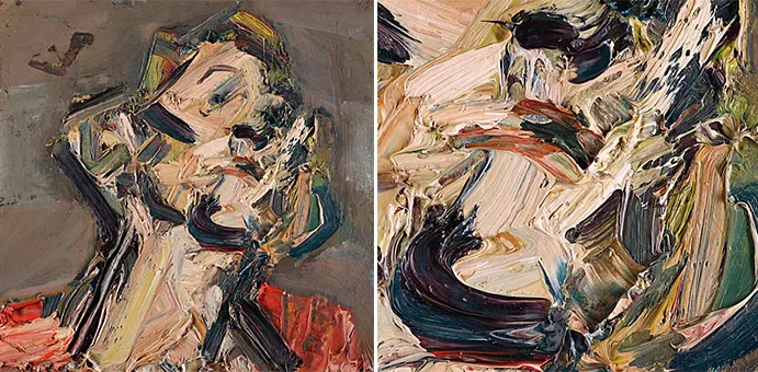 Head of J.Y.M., 1976, Frank Auerbach