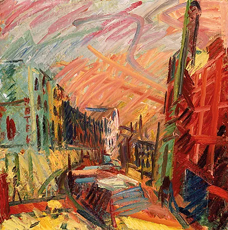 Mornington Crescent Early Morning, 1991, Frank Auerbach