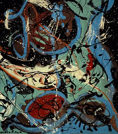 Composition with Pouring II, 1943, Jackson Pollock