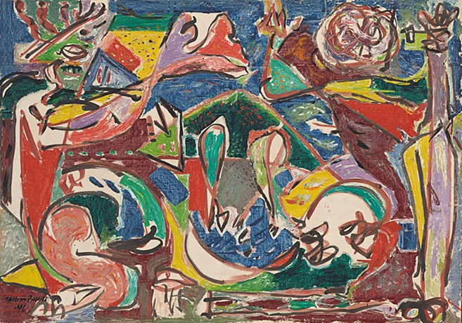 The Key, 1946, huile sur lin, Jackson Pollock