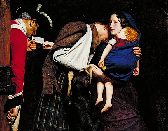 La orden de liberación, detalle, 1746, 1852-1853, John Everett Millais