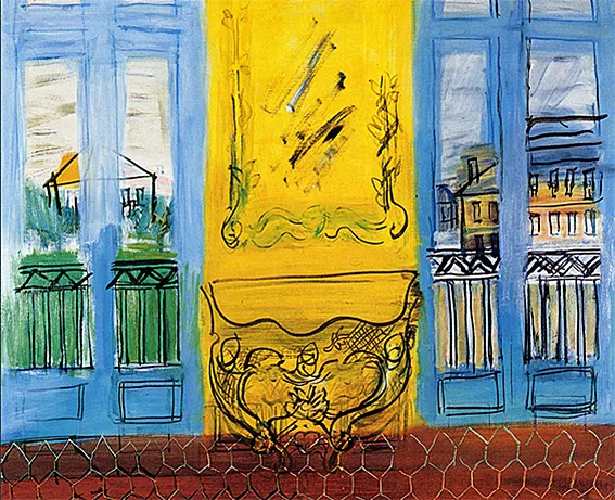 Console jaune aux deux fenêtres, 1948, Raoul Dufy