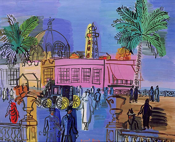 La jetée-promenade à Nice, vers 1926, Raoul Dufy