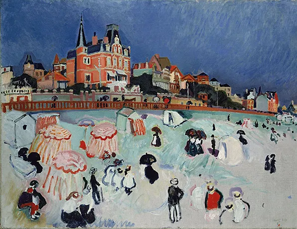 La plage de Sainte-Adresse, 1906, Raoul Dufy