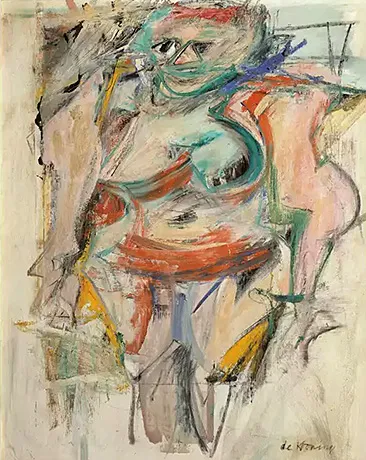 Woman Standing-Pink, 1954-55, Willem de Kooning 